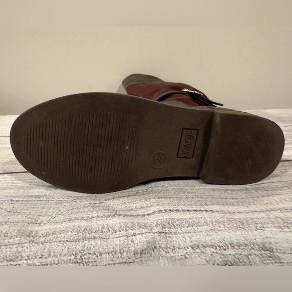 PLACE girls Brown Leather Knee-High Boots/size 2 - Picture 7 of 7